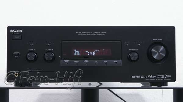 Zeigt die Frontansicht von Sony STR-DG820 D