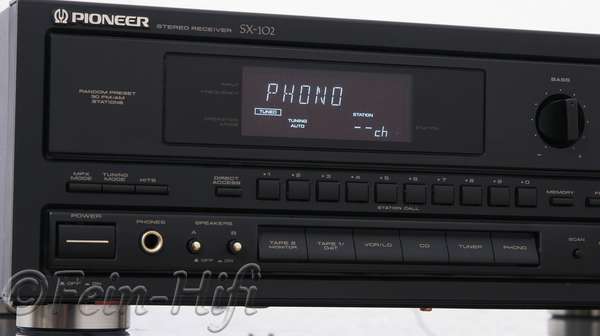 Pioneer SX-102 Stereo Receiver
