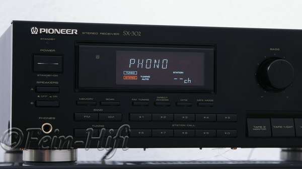 Zeigt die Detailansicht-Links von Pioneer SX-302R R