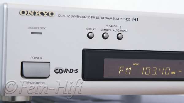 Onkyo T-422 RDS Tuner Midi-Format champagner