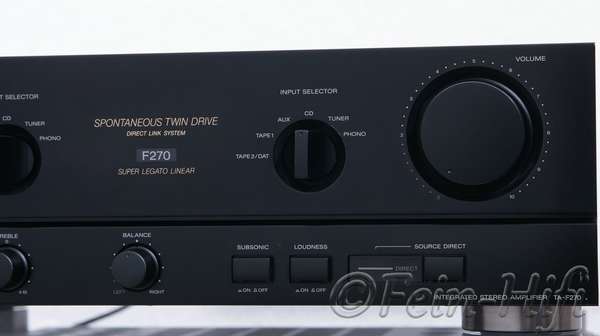 Zeigt die Detailansicht-Rechts von Sony TA-F 270 S