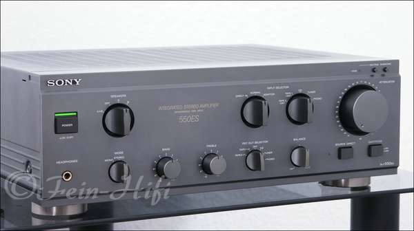 Zeigt die Seitenansicht-Links von Sony TA-F550ES H