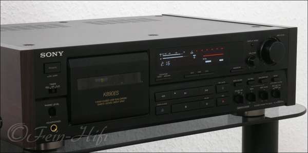 Zeigt die Seitenansicht-Links von Sony TC-K890 ES H