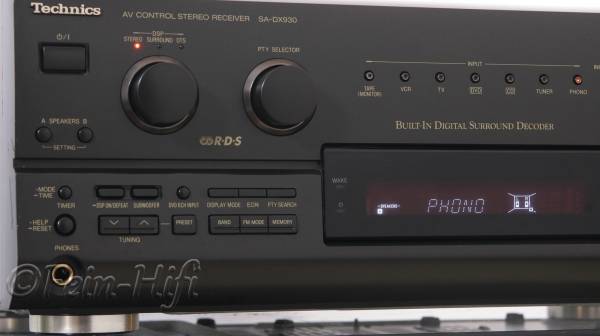 Zeigt die Detailansicht-Links von Technics SA-DX930 5