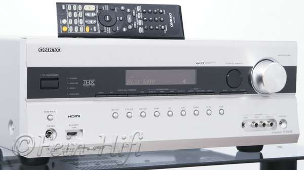 Zeigt die Seitenansicht-Links von Onkyo TX-SR608 THX 7