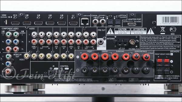 Zeigt die Extraansicht von Pioneer VSX-1020 H