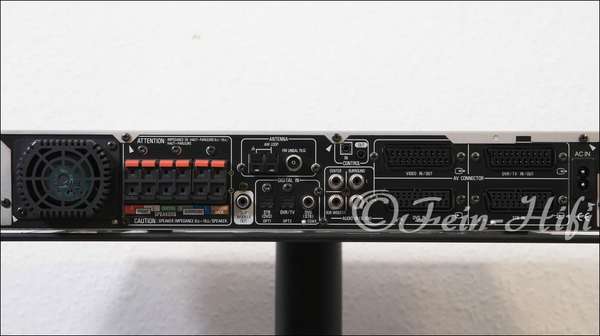 Zeigt die Rückseite von Pioneer VSX-C501