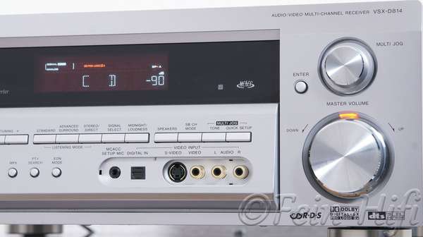 Pioneer VSX-D814 Dolby Digital DTS-ES 7.1 Receiver Silber