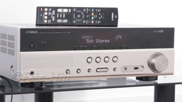 Zeigt die Seitenansicht-Links von Yamaha RX-V383 5