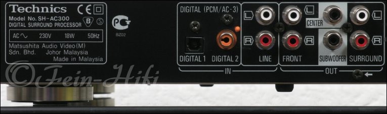 Technics SH-AC300 Dolby Digital 5.1 Prozessor - Decoder