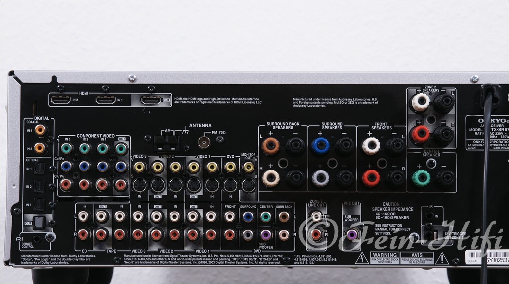 Onkyo TXSR674E Dolby Digital 7.1 Heimkino HDMI Receiver