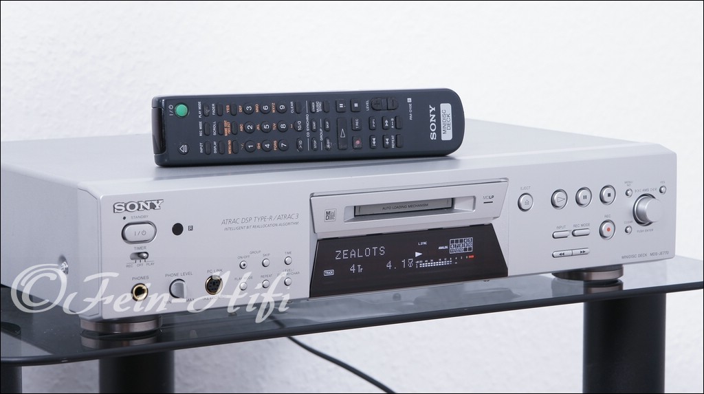 Sony MDSJE770 MiniDiscRecorder mit MDLP und KeyboardIn