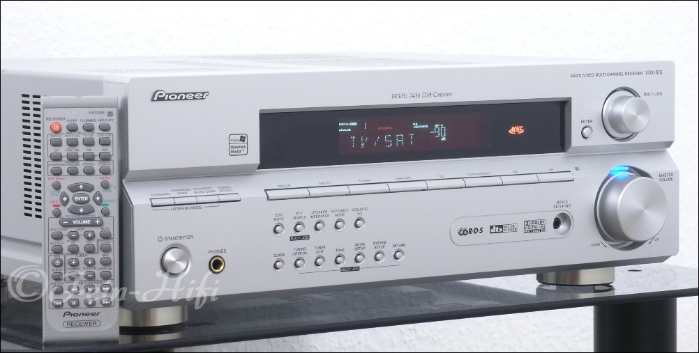 Pioneer VSX515 Heimkino 6.1 AVReceiver silber FeinHiFi
