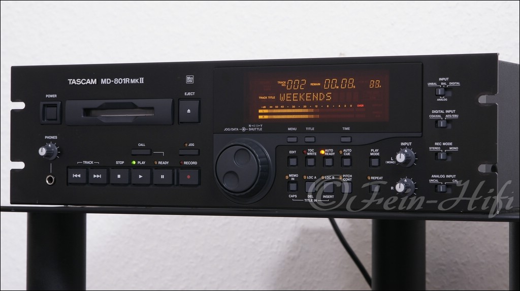TASCAM MD801R MkII professional MD MiniDisc Recorder