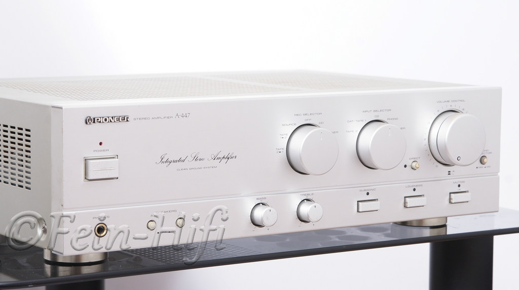 Pioneer A-447 HiFi Stereo Verstärker in silber - gebraucht
