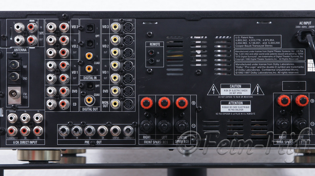 Harman Kardon AVR 3000 Dolby Digital 5.1 AV Receiver
