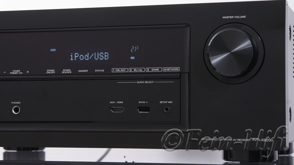 Denon AVRX2000 Netzwerk AVReceiver mit vTuner & USB