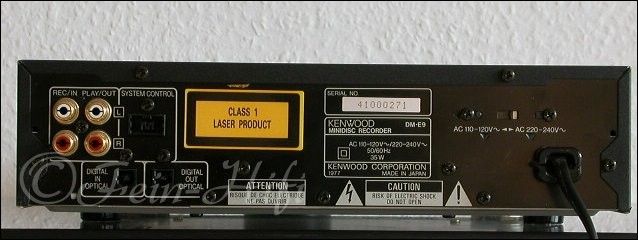 Kenwood DM-E9 HiFi MD MiniDisc Recorder im Midi-Format
