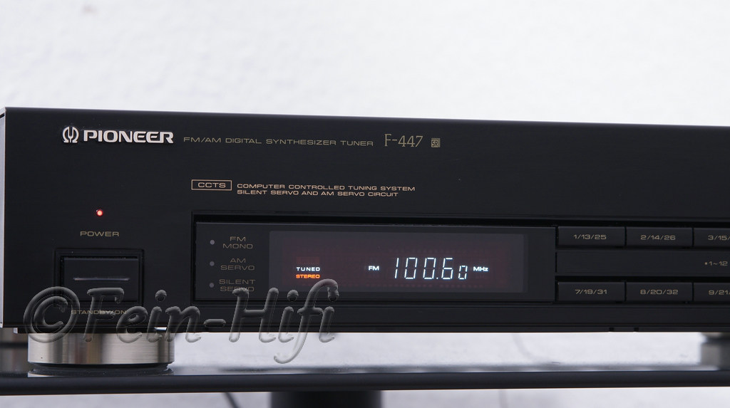 Pioneer F-447 FM/AM Stereo HiFi Tuner - second hand