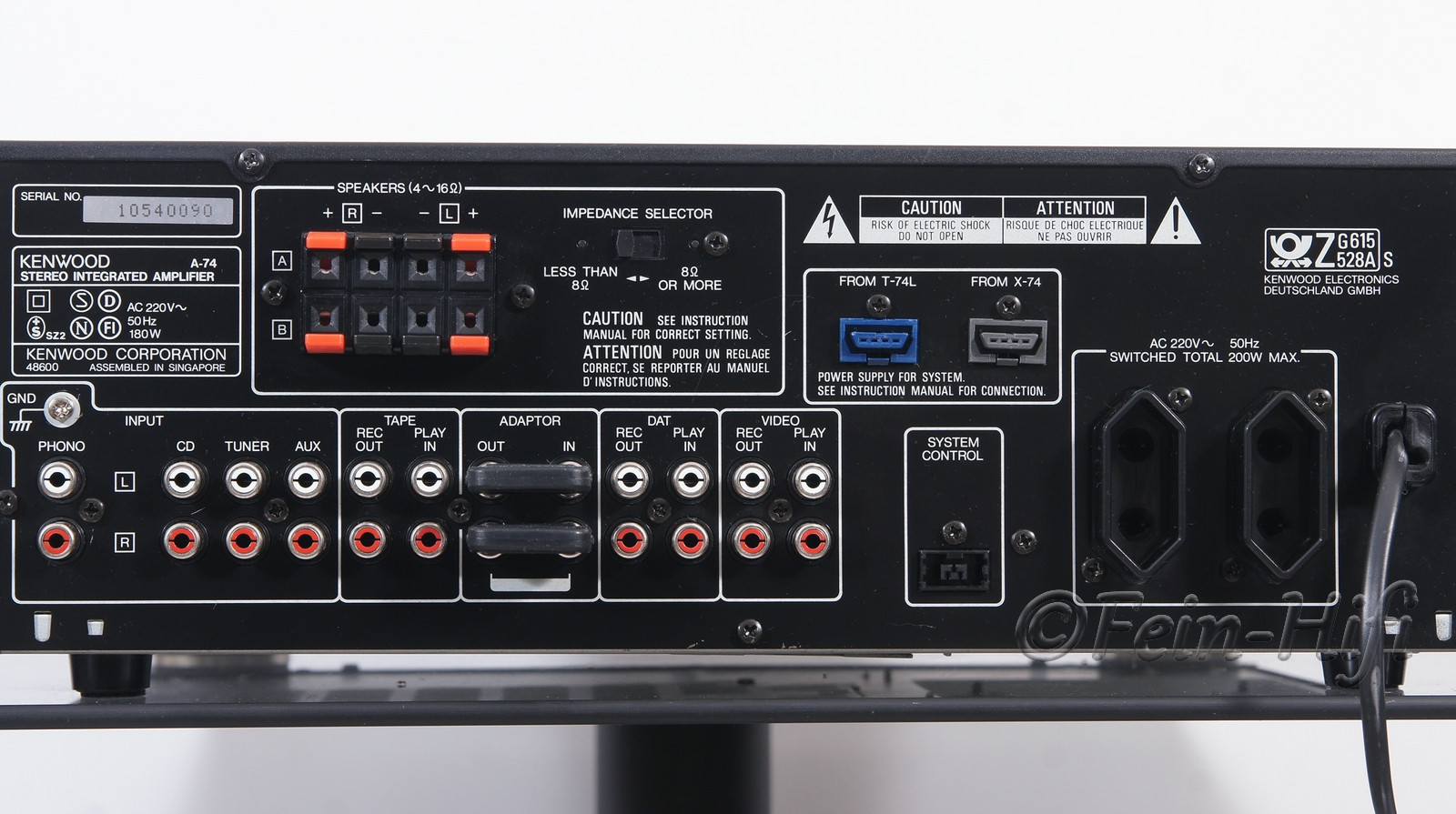 Kenwood A-74 Stereo Verstärker mit Phonoeingang