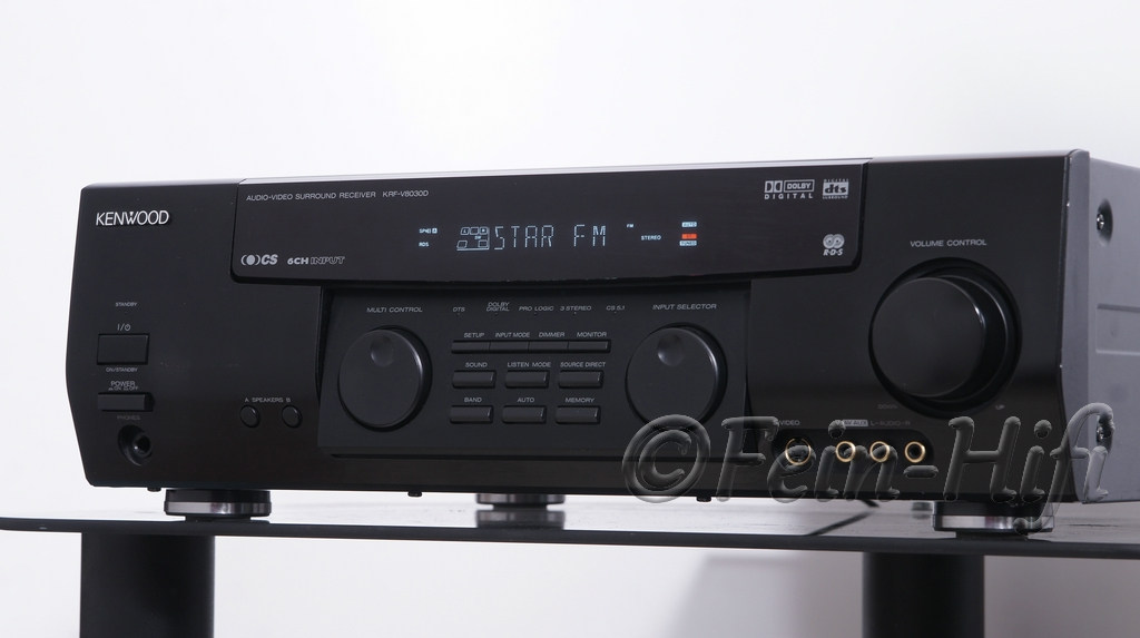 Kenwood KRFV8030D Dolby Digital Surround AVReceiver mit Phono
