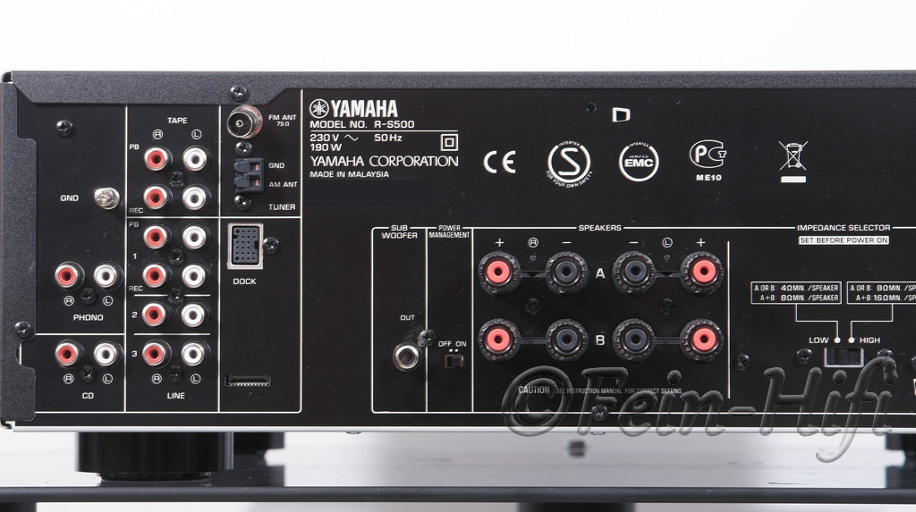 Yamaha RS500 Stereo 2.1 Receiver