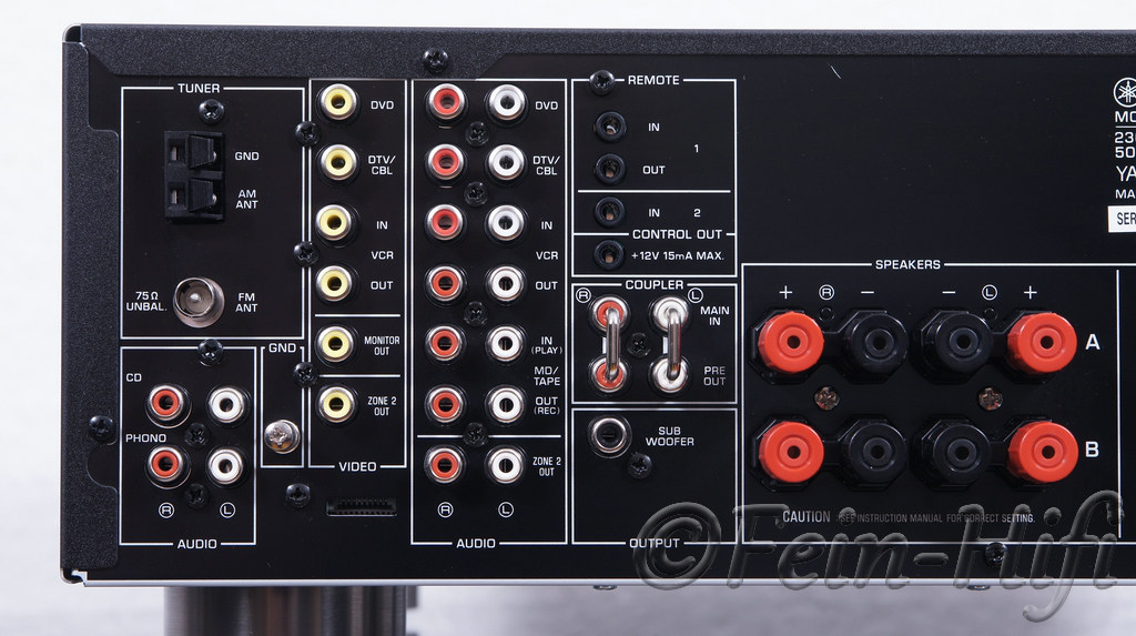 Yamaha RX797 Stereo 2.1 HiFi Receiver mit 2x 160 Watt Sinus