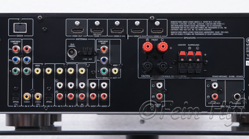 Yamaha RXV465 True HD 5.1 Surround Receiver FeinHiFi