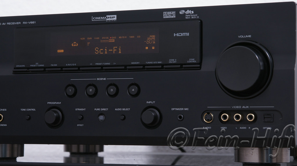 Yamaha RXV661 Dolby Digital 7.1 Heimkino Receiver mit HDMI