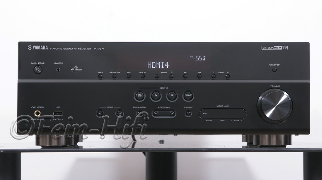 Yamaha RXV671 Netzwerk 7.1 HDMI AVReceiver mit vTuner