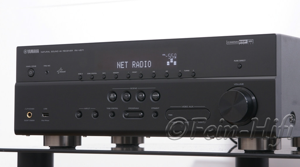 Yamaha RXV671 Netzwerk 7.1 HDMI AVReceiver mit vTuner