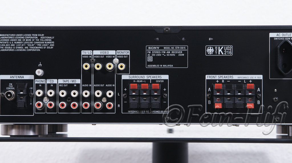 Sony STRD615 Stereo / Surround AVReceiver FEINHIFI