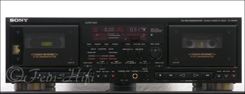 SONY TC-WR770 DOUBLE lecteur de cassettes / Rec/Uniforme 1 An Garantie [1] EUR 393,65 - FR