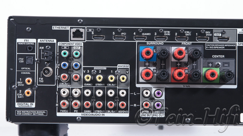 Onkyo TXNR535 Netzwerk Heimkino Receiver mit USB