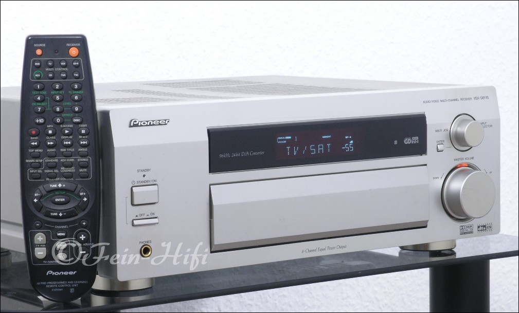 PIoneer VSX-D811S Dolby Digital DTS-ES 7.1 Receiver silber